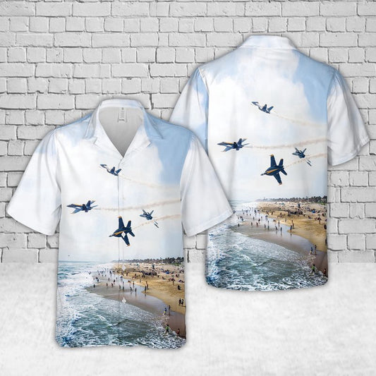 Navy Hawaiian Shirt, Us Navy Blue Angels Hawaiian Shirts, Navy Shirts Mens