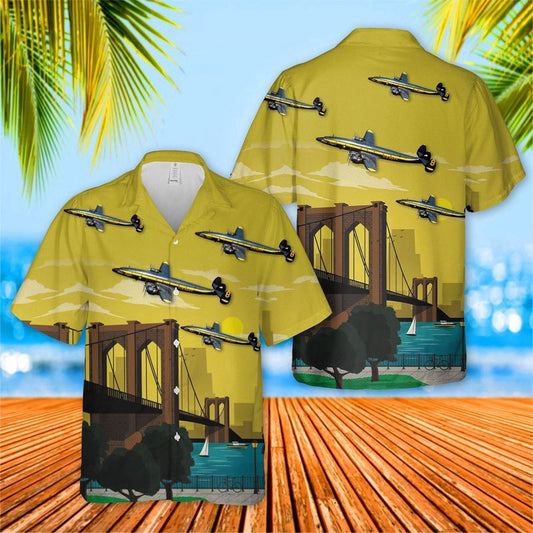 Navy Hawaiian Shirt, Us Navy Blue Angels Lockheed C-121 Hawaiian Shirt, Navy Shirts Mens