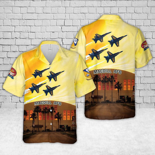 Navy Hawaiian Shirt, Us Navy Blue Angels Tampa Bay Airfest Hawaiian Shirt, Navy Shirts Mens