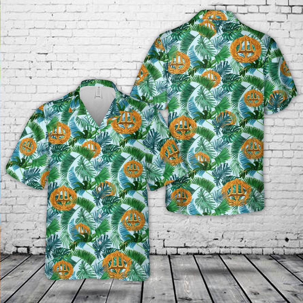 Navy Hawaiian Shirt, Us Navy Command Ashore Insignia Hawaiian Shirt, Navy Shirts Mens