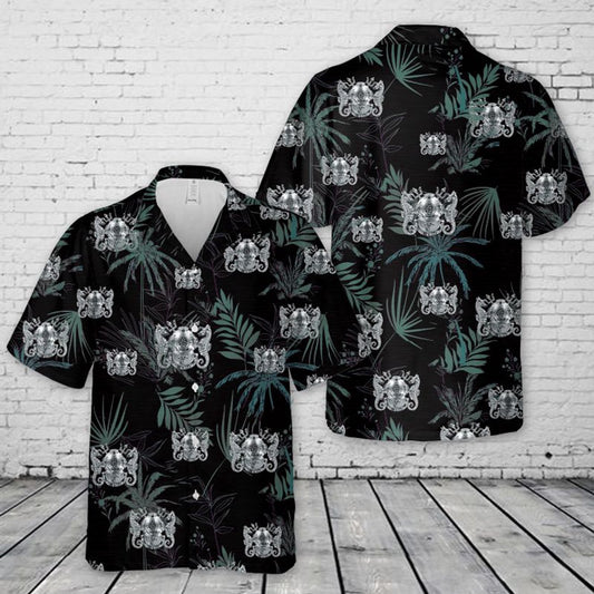 Navy Hawaiian Shirt, Us Navy Diving Medical Technician Insignia Hawaiian Shirt, Navy Shirts Mens