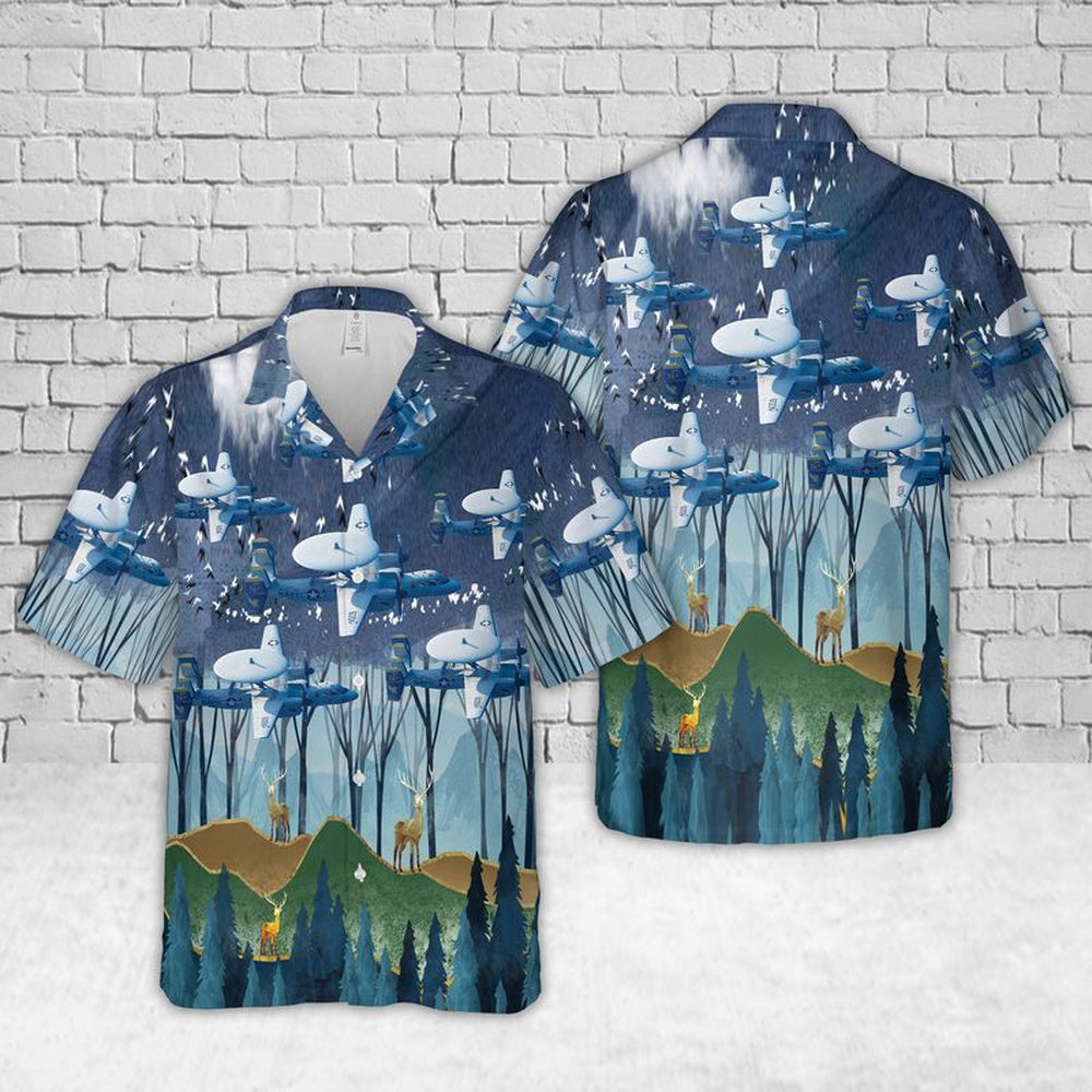 Navy Hawaiian Shirt, Us Navy E-2C Hawkeye Of Vaw-112 Hawaiian Shirt, Navy Shirts Mens