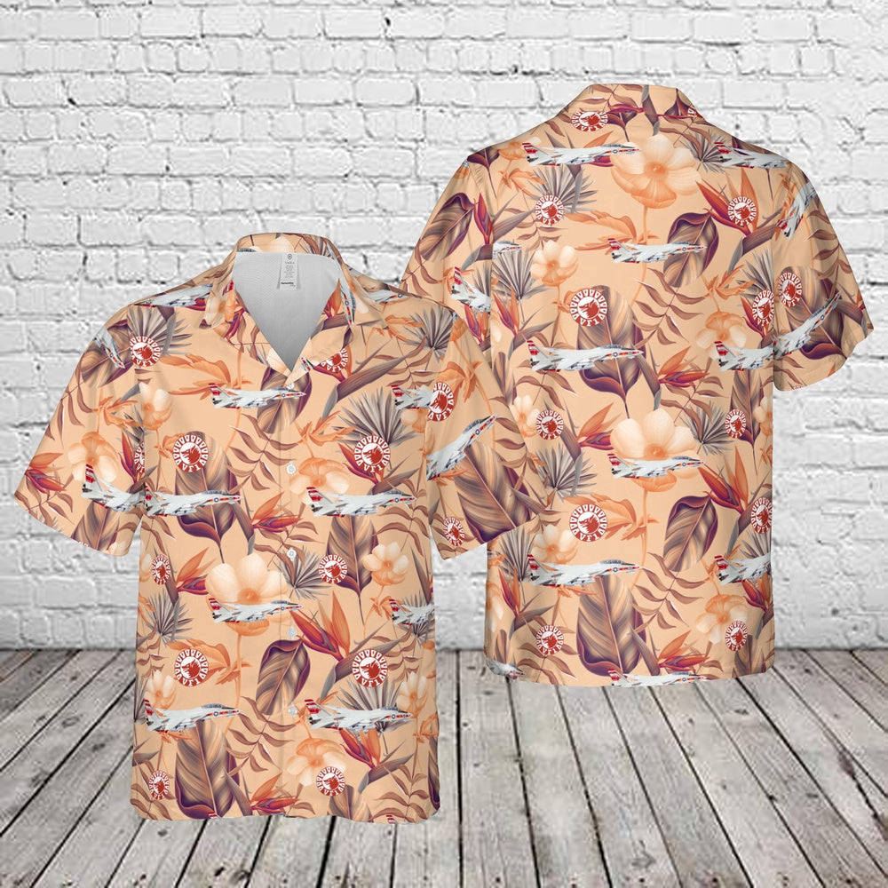 Navy Hawaiian Shirt, Us Navy F-14A Tomcat Fighter Squadron 1 (Vf-1) Wolfpack Hawaiian Shirt, Navy Shirts Mens