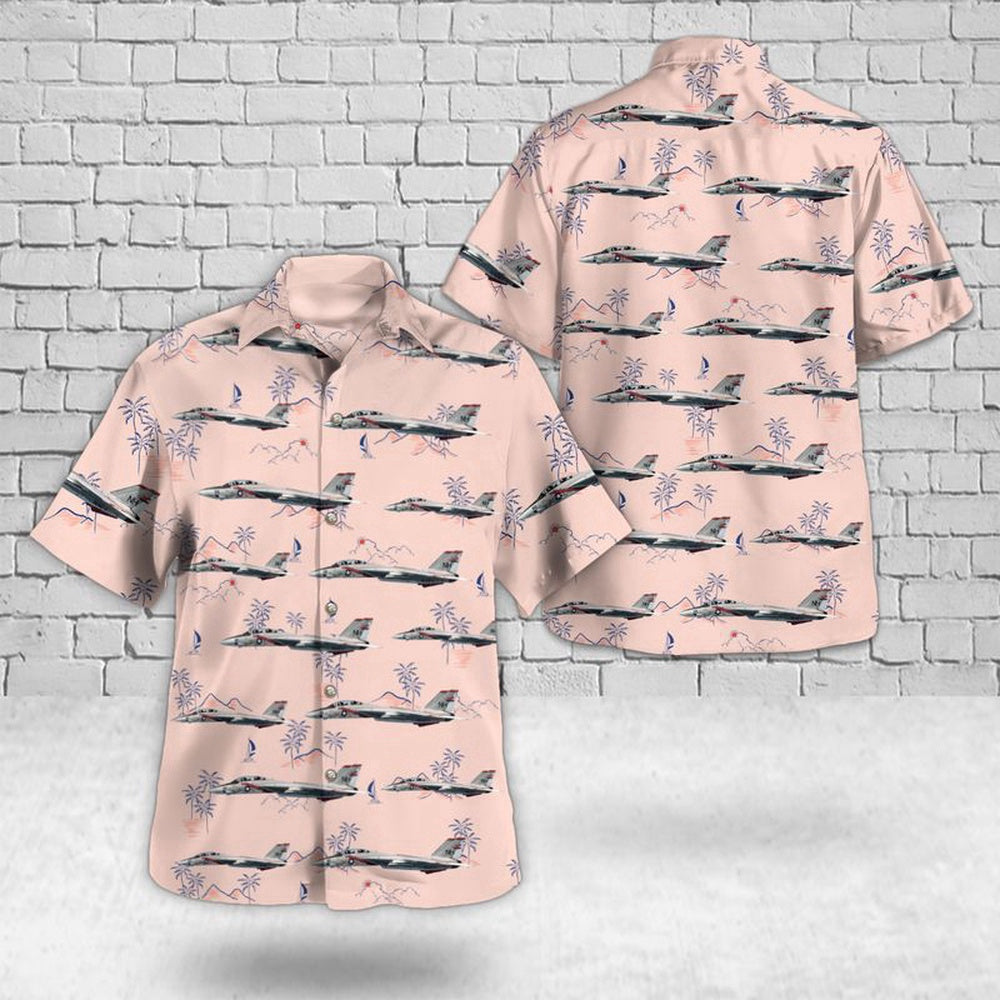 Navy Hawaiian Shirt, Us Navy F-14A Tomcat Of Vf-114 Aardvarks Hawaiian Shirt, Navy Shirts Mens