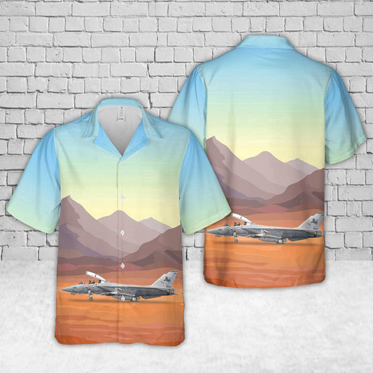 Navy Hawaiian Shirt, Us Navy F-14D-170-Gr Super Tomcat Of Strike Fighter Squadron 213 (Vfa-213) Blacklions Hawaiian Shirt, Navy Shirts Mens