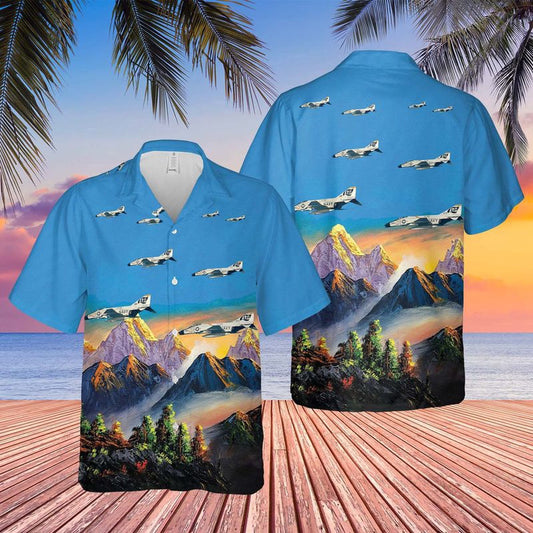 Navy Hawaiian Shirt, Us Navy F-4Bs Of Vf-84 Jolly Rogers Hawaiian Shirt, Navy Shirts Mens