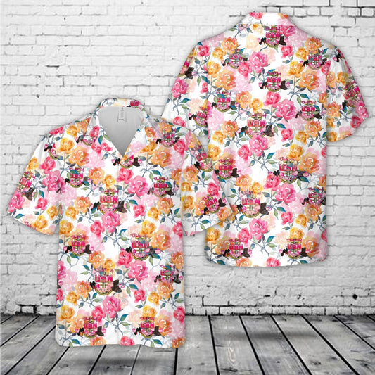 Navy Hawaiian Shirt, Us Navy Female Chick Chief Cpo Pink 3 Hawaiian Shirt, Navy Shirts Mens