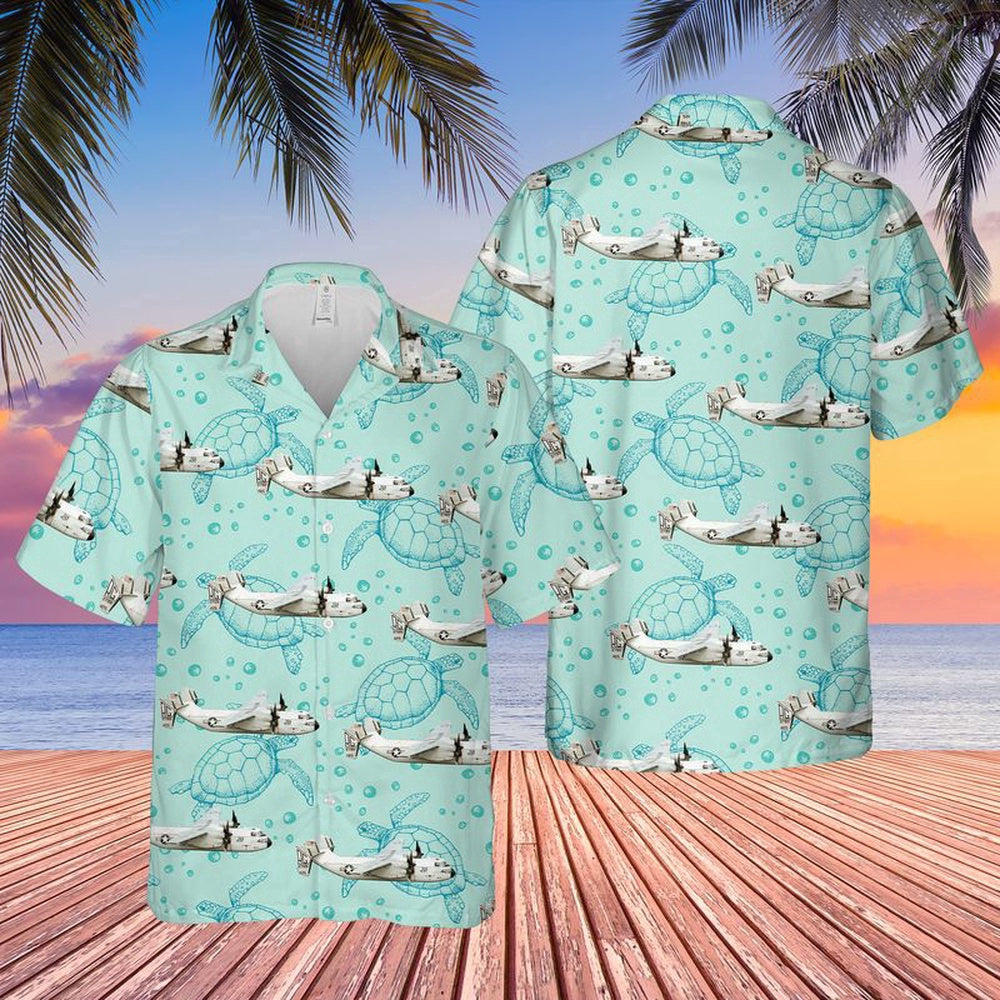 Navy Hawaiian Shirt, Us Navy Grumman C-2A Greyhound Of Vrc-50 Hawaiian Shirt, Navy Shirts Mens