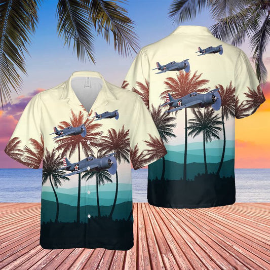 Navy Hawaiian Shirt, Us Navy Grumman F4F-3 Hawaiian Shirt, Navy Shirts Mens