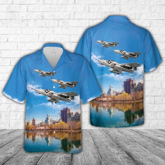 Navy Hawaiian Shirt, Us Navy Grumman F9F-8 Cougar (Buno 141140) Hawaiian Shirt, Navy Shirts Mens
