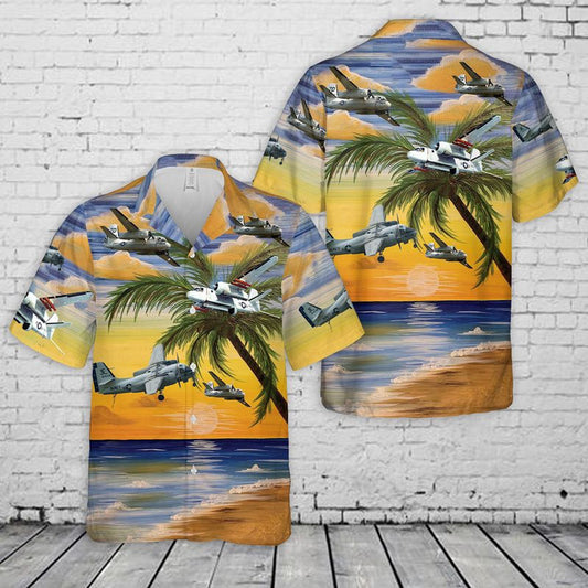 Navy Hawaiian Shirt, Us Navy Grumman S-2 Tracker Hawaiian Shirt, Navy Shirts Mens