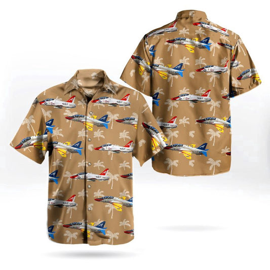 Navy Hawaiian Shirt, Us Navy Historical Aircraft Mcdonnell Douglas T-45 Goshawk Hawaiian Shirt, Navy Shirts Mens