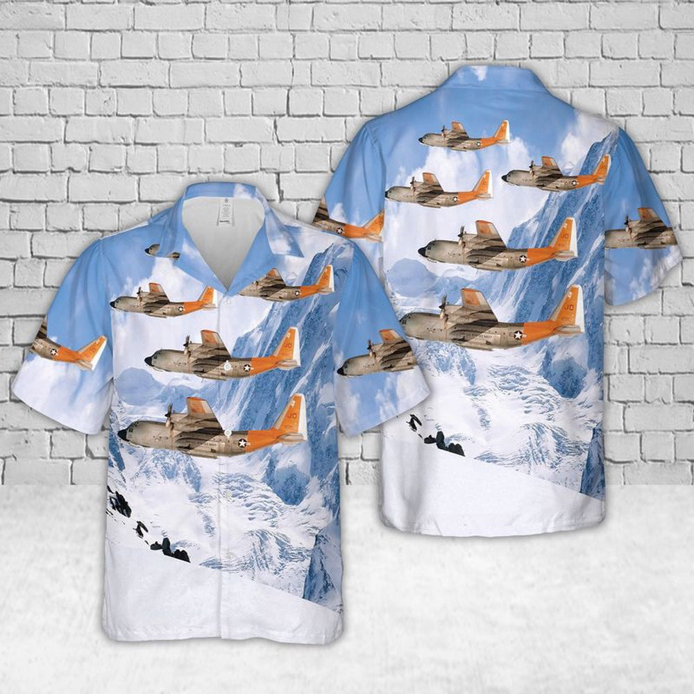 Navy Hawaiian Shirt, Us Navy Lc -130 Hercules Of Vxe-6 The Puckered Penguins Hawaiian Shirt, Navy Shirts Mens