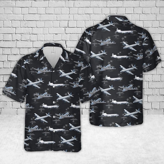 Navy Hawaiian Shirt, Us Navy Lockheed P-3C Orion Hawaiian Shirt, Navy Shirts Mens