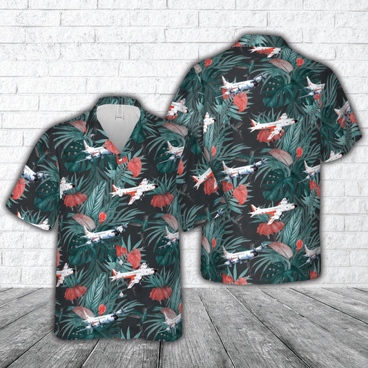 Navy Hawaiian Shirt, Us Navy Lockheed P-3D Orion 150500 Hawaiian Shirt, Navy Shirts Mens