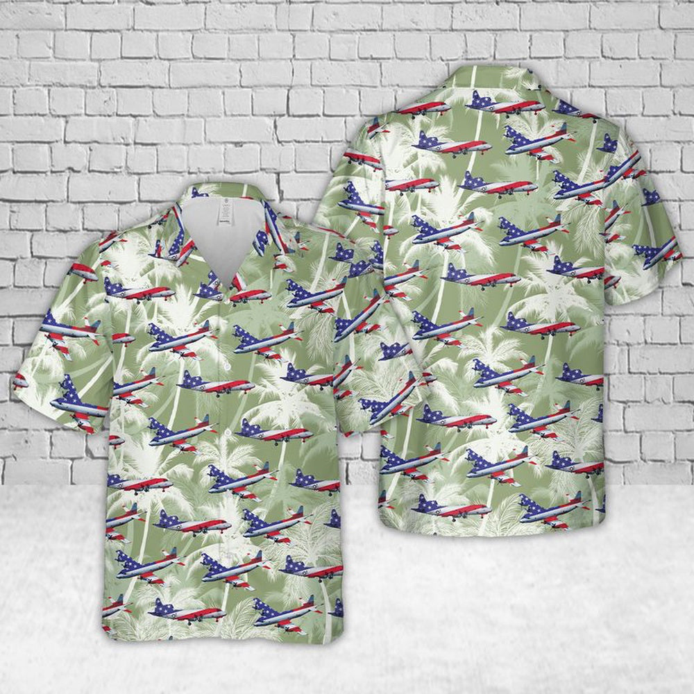 Navy Hawaiian Shirt, Us Navy Lockheed P-3 Orion Hawaiian Shirt, Navy Shirts Mens