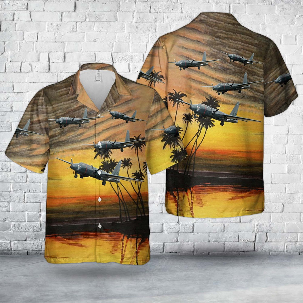 Navy Hawaiian Shirt, Us Navy Lockheed P2V-1 Neptune Truculent Turtle Hawaiian Shirt, Navy Shirts Mens
