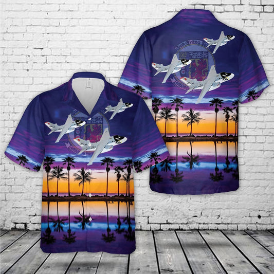 Navy Hawaiian Shirt, Us Navy Lockheed S-3A Viking Of Vs-38 Red Griffins Hawaiian Shirt, Navy Shirts Mens