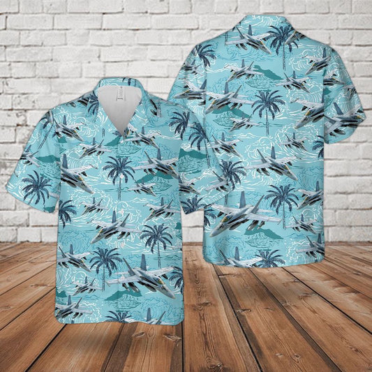 Navy Hawaiian Shirt, Us Navy Mcdonnell Douglas Fa-18 Hornet Hawaiian Shirt_7652, Navy Shirts Mens
