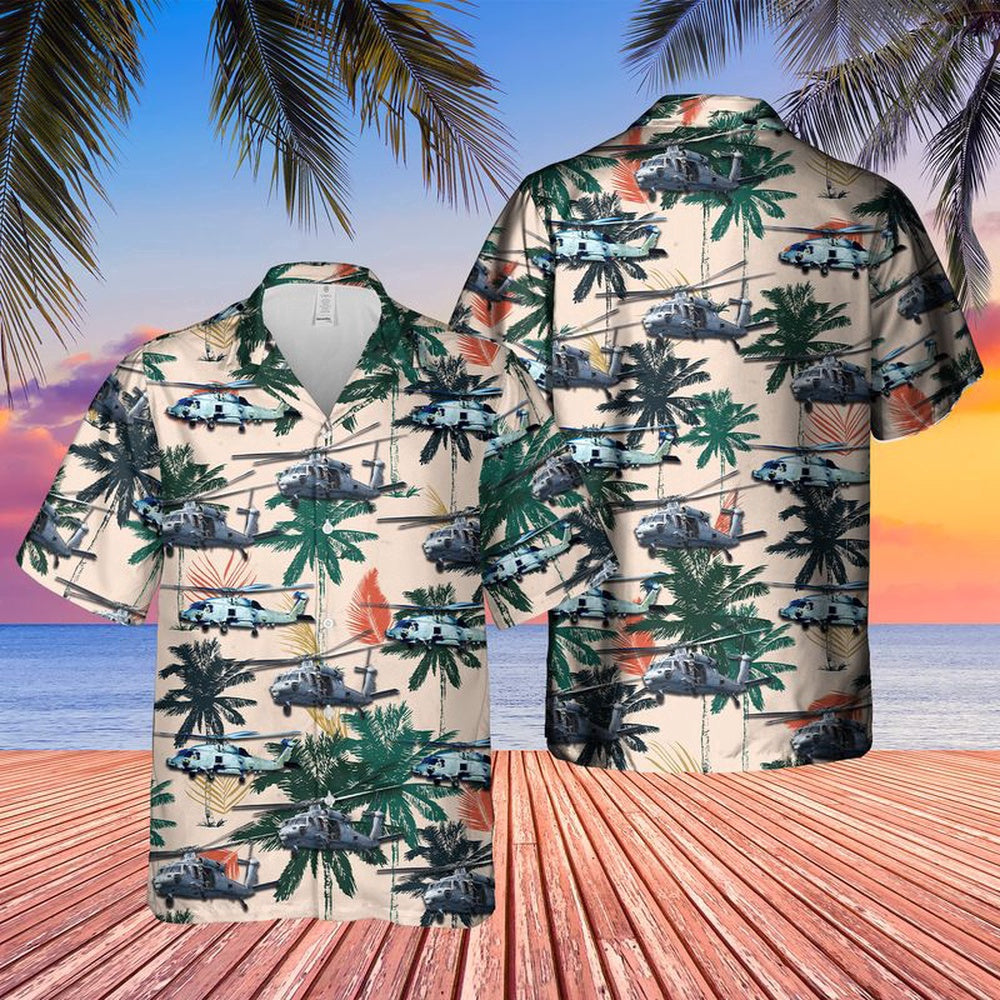 Navy Hawaiian Shirt, Us Navy Mh-60 Seahawk Helicopter Hawaiian Shirt, Navy Shirts Mens
