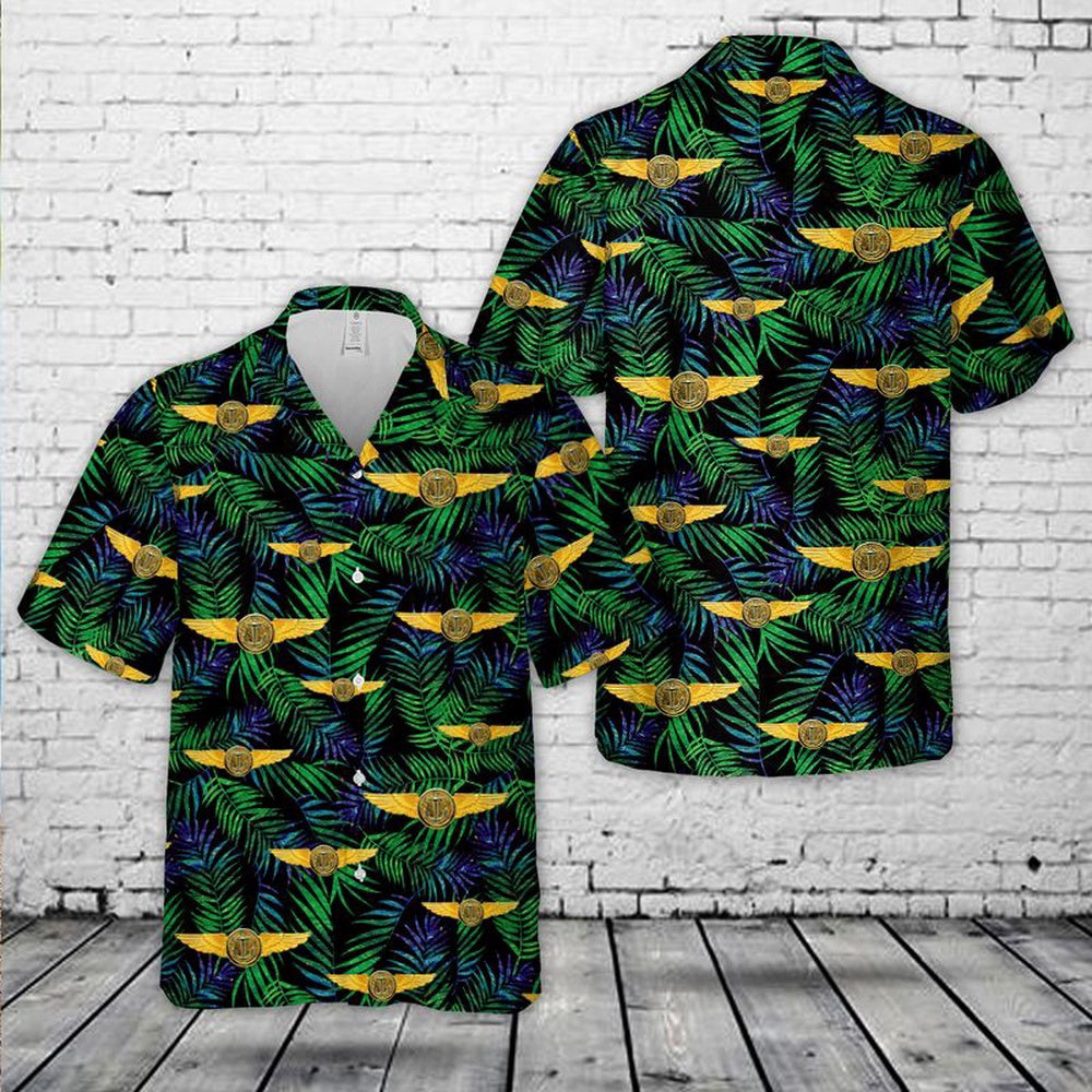 Navy Hawaiian Shirt, Us Navy Naval Aviation Observer Badge Hawaiian Shirt, Navy Shirts Mens