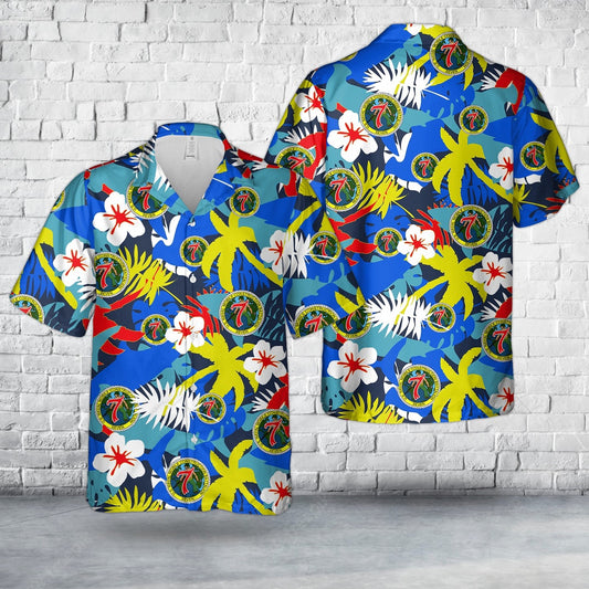 Navy Hawaiian Shirt, Us Navy Naval Mobile Construction Battalion Seven (Nmcb 7) Hawaiian Shirt, Navy Shirts Mens