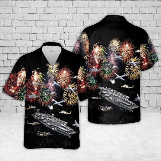 Navy Hawaiian Shirt, Us Navy Nimitz-Class Aircraft Carrier Hawaiian Shirts, Navy Shirts Mens