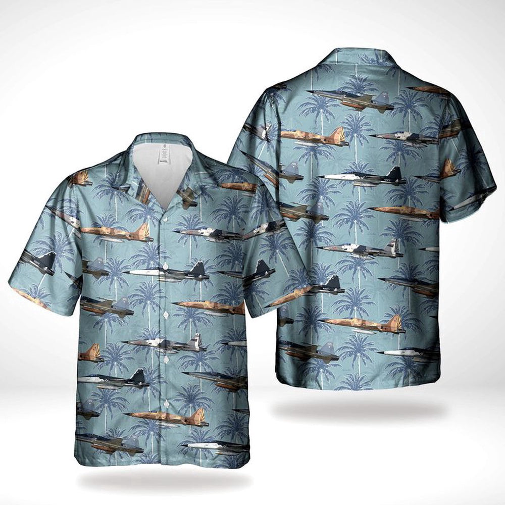 Navy Hawaiian Shirt, Us Navy Northrop F-5N Tiger Ii Hawaiian Shirt, Navy Shirts Mens