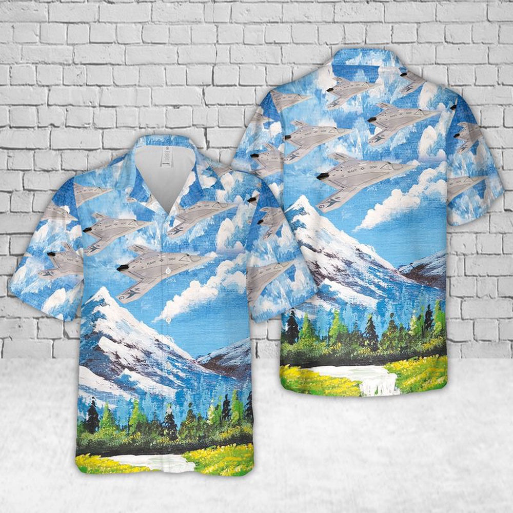 Navy Hawaiian Shirt, Us Navy Northrop Grumman X-47B Hawaiian Shirt, Navy Shirts Mens