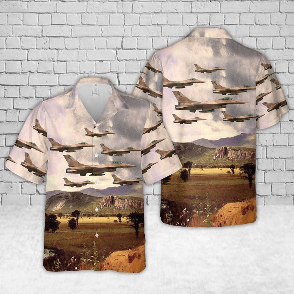 Navy Hawaiian Shirt, Us Navy Nsawc - General Dynamics F-16A Block 15Am Ocu Fighting Falcon Hawaiian Shirt, Navy Shirts Mens