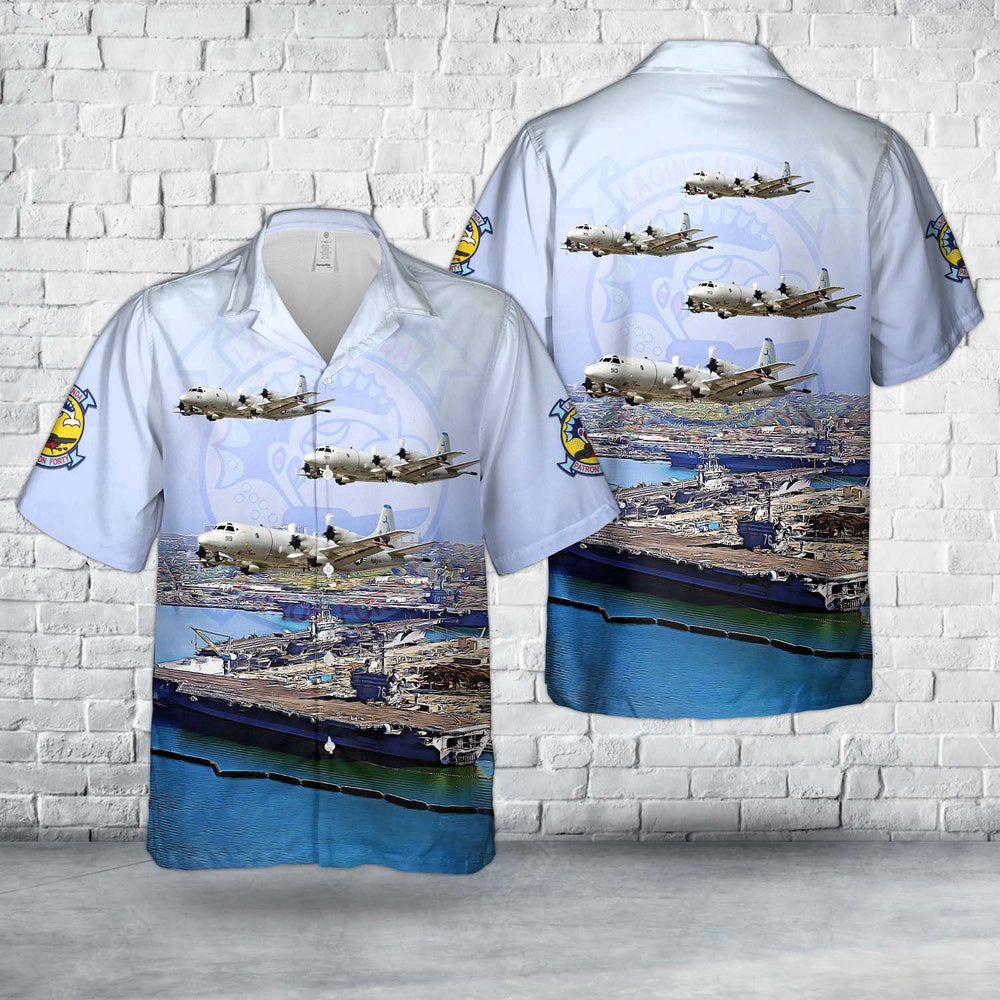 Navy Hawaiian Shirt, Us Navy P-3C Orion Vp-40 (1951-Present) Fighting Marlins Hawaiian Shirt, Navy Shirts Mens