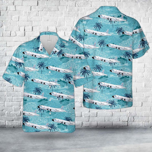Navy Hawaiian Shirt, Us Navy P-3 Orion Of Vp-50 Blue Dragons Hawaiian Shirt, Navy Shirts Mens