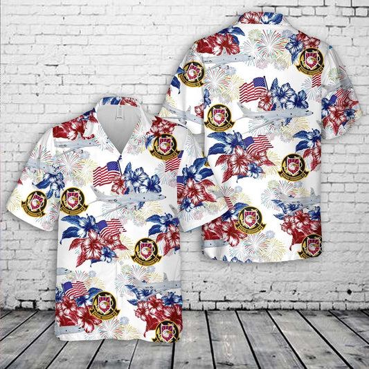 Navy Hawaiian Shirt, Us Navy Patrol Squadron 47 (Vp-47), The Golden Swordsmen P-8 Poseidon, 4Th Of July Hawaiian Shirt, Navy Shirts Mens