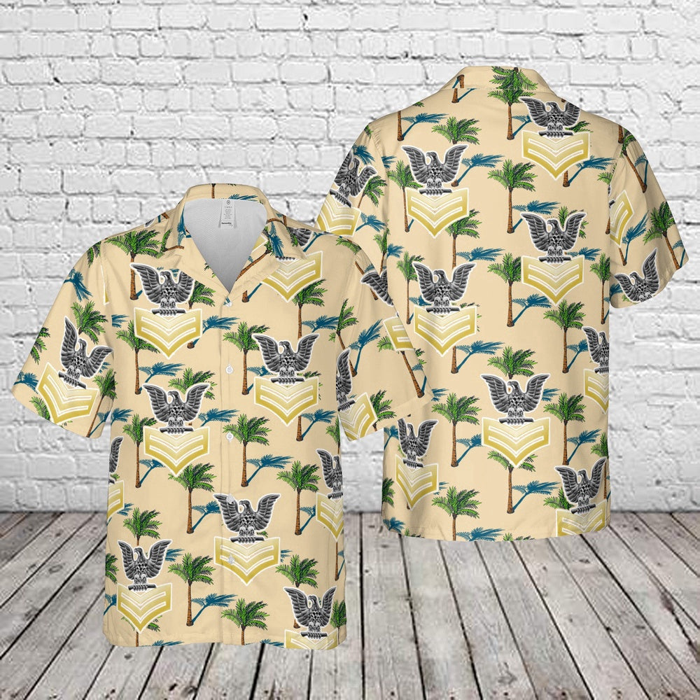 Navy Hawaiian Shirt, Us Navy Petty Officer First Class E-6 Hawaiian Shirt, Navy Shirts Mens