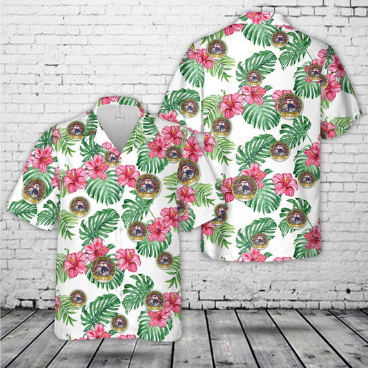 Navy Hawaiian Shirt, Us Navy Seabee Naval Mobile Construction Battalion 5 (Nmcb 5) Hawaiian Shirt, Navy Shirts Mens