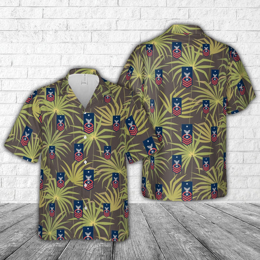 Navy Hawaiian Shirt, Us Navy Senior Chief Red E-8 Explosive Ordinance Disposal Eod Hawaiian Shirt, Navy Shirts Mens