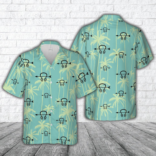 Navy Hawaiian Shirt, Us Navy Sonar Technician (St) Rating Badge Hawaiian Shirt, Navy Shirts Mens