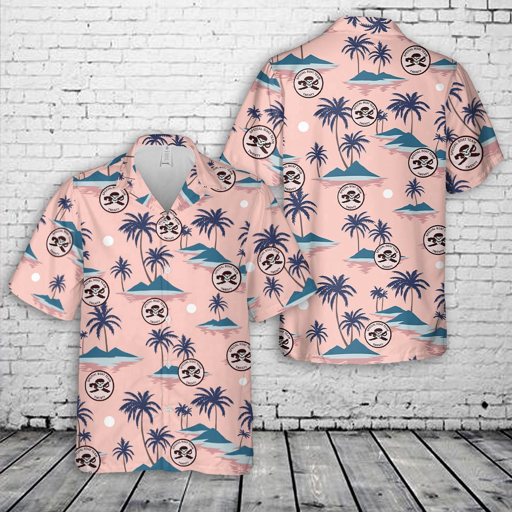 Navy Hawaiian Shirt, Us Navy Special Boat Team 20 (Sbt-20) Hawaiian Shirt, Navy Shirts Mens