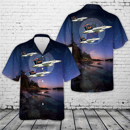 Navy Hawaiian Shirt, Us Navy Strike Fighter Squadron 11 (Vfa-11) F A-18Fs Hawaiian Shirt, Navy Shirts Mens