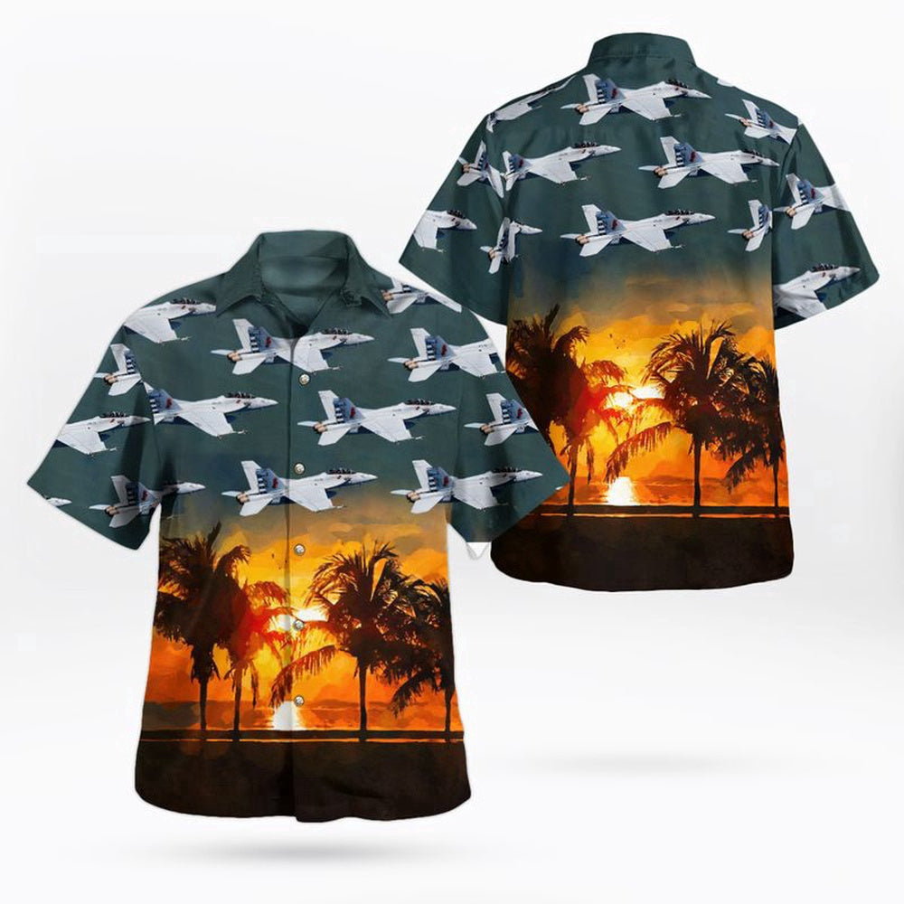 Navy Hawaiian Shirt, Us Navy Strike Fighter Squadron 22 (Vfa-22) Hawaiian Shirt, Navy Shirts Mens