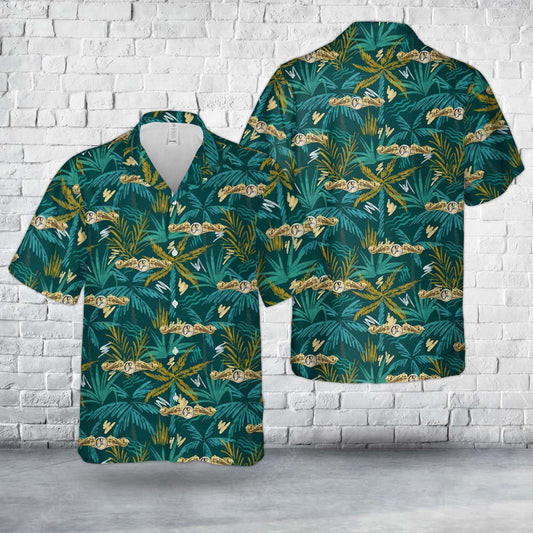 Navy Hawaiian Shirt, Us Navy Submarine Engineering Duty Hawaiian Shirt, Navy Shirts Mens