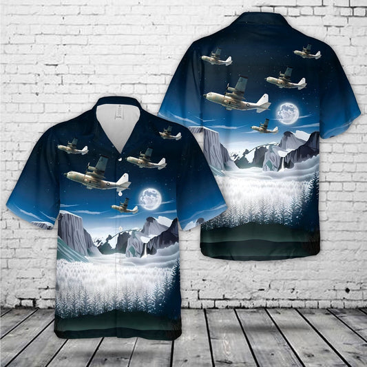 Navy Hawaiian Shirt, Us Navy Tacamo Ec-130Q Of Vq-4, In 1984 Hawaiian Shirt, Navy Shirts Mens