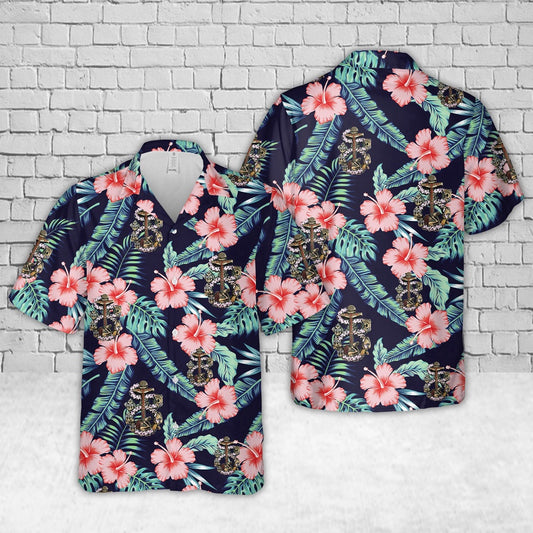 Navy Hawaiian Shirt, Us Navy Usn Chiefs Pride Cpo Kaneohe Hawaii Hawaiian Shirt, Navy Shirts Mens