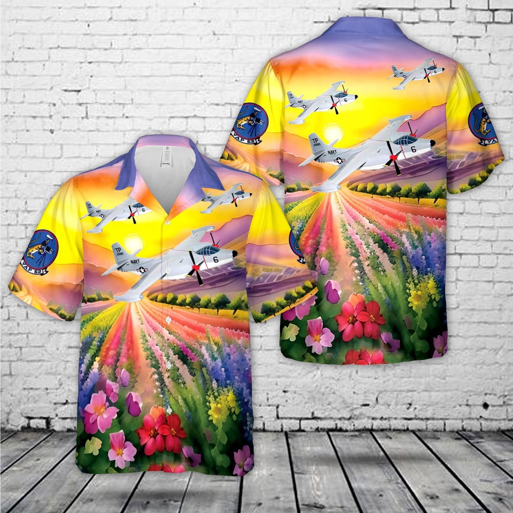 Navy Hawaiian Shirt, Us Navy Vap-62 A-2 (Aj) Savage Tigers Aj-2P (1958) Hawaiian Shirt, Navy Shirts Mens