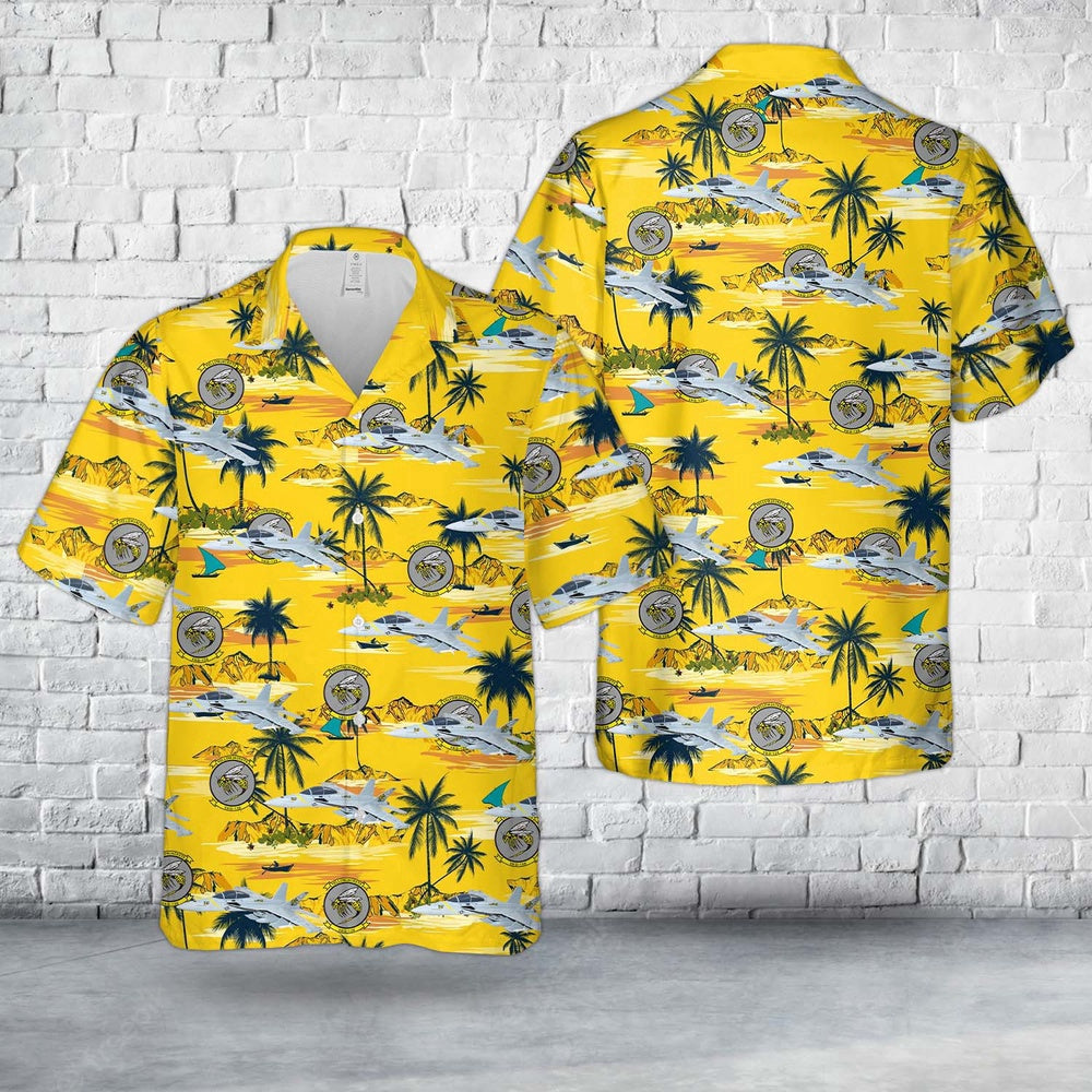 Navy Hawaiian Shirt, Us Navy Vaq-138 Yellowjackets 2020 Ea-18G Growler Hawaiian Shirt, Navy Shirts Mens