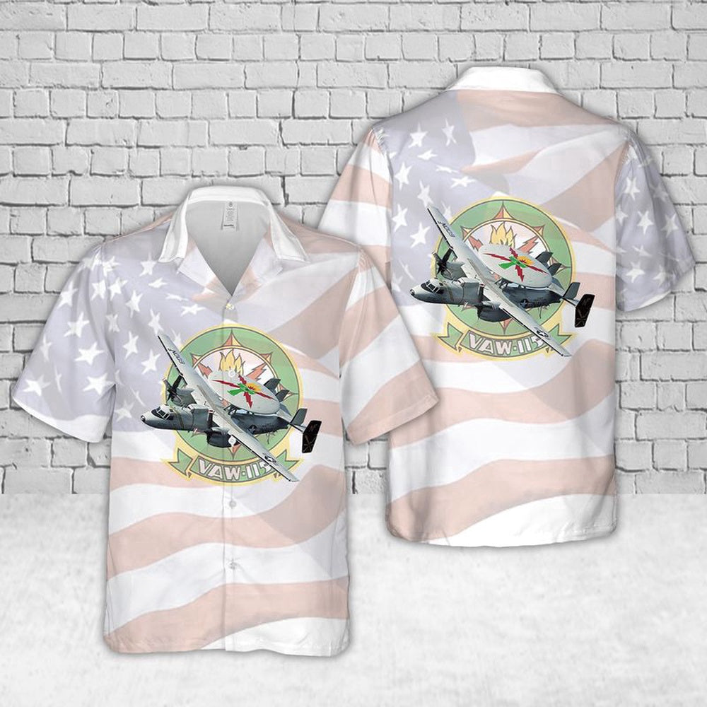 Navy Hawaiian Shirt, Us Navy Vaw-115 Liberty Bells E-2D Hawaiian Shirt, Navy Shirts Mens