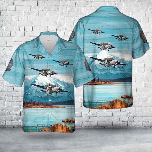 Navy Hawaiian Shirt, Us Navy Vaw - 114 E-2A With Electric Chicken Hawaiian Shirt, Navy Shirts Mens