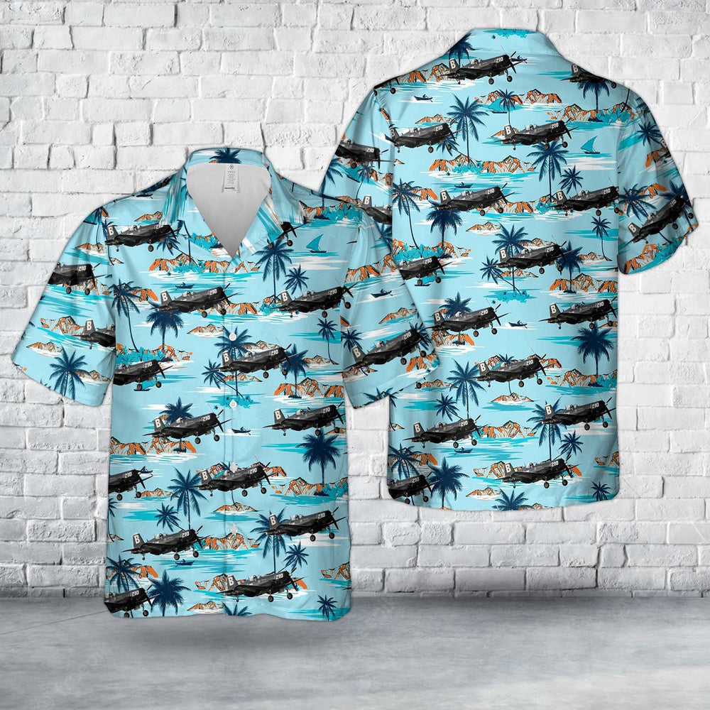 Navy Hawaiian Shirt, Us Navy Vf-192 F4U-4 97264 Coded B 210 Hawaiian Shirt, Navy Shirts Mens