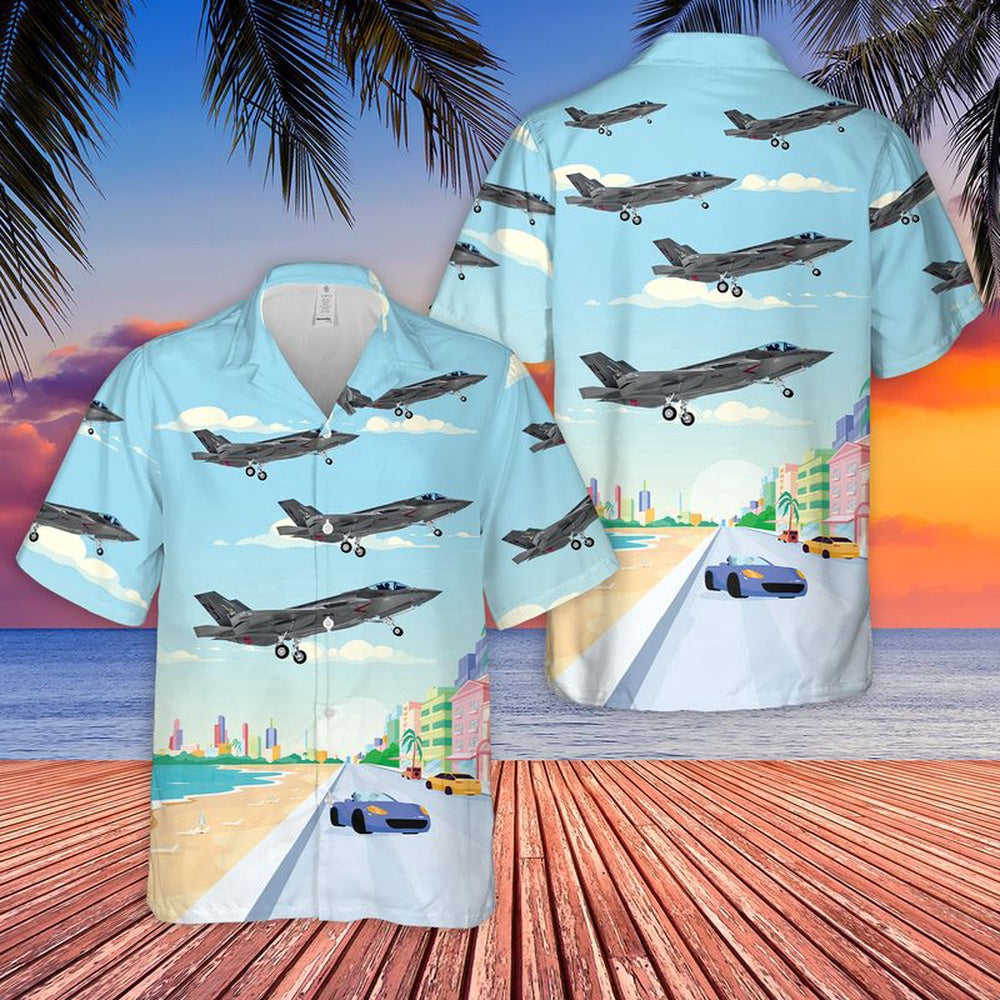 Navy Hawaiian Shirt, Us Navy Vfa-101 Grim Reapers F-35C Lightning Ii Hawaiian Shirt, Navy Shirts Mens