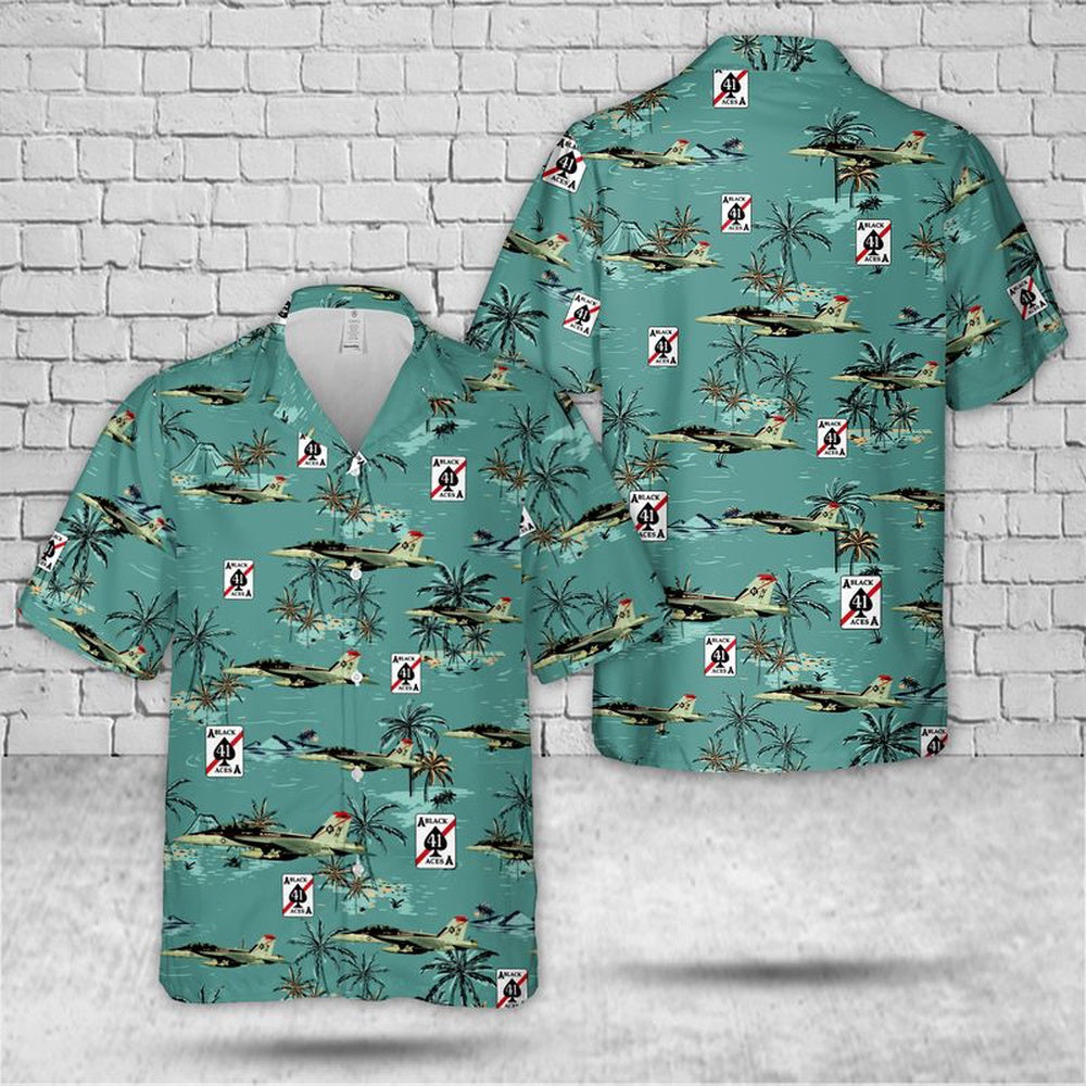 Navy Hawaiian Shirt, Us Navy Vfa-41 Black Aces Fa-18F Super Hornet Hawaiian Shirt, Navy Shirts Mens
